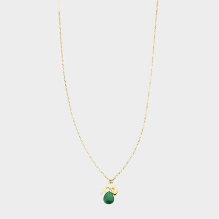 Ketting steen kruis groen