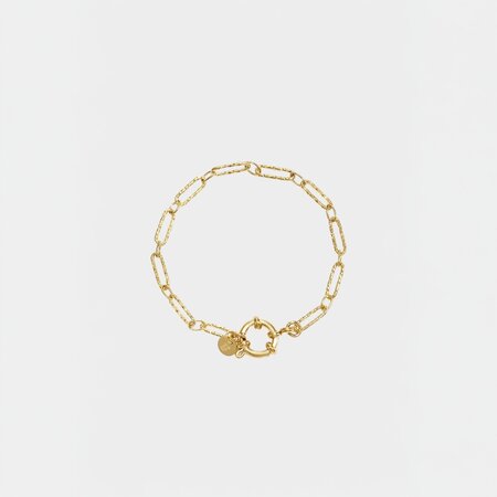 Armband schakel slot goud