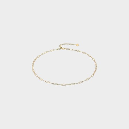Ketting schakel ovaal goud