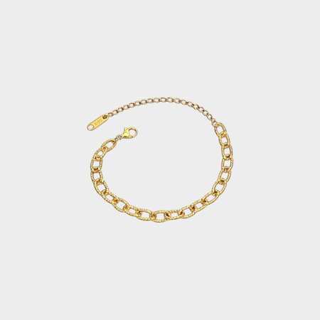 Armband schakel geborsteld S