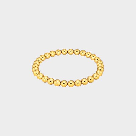 Armband bol staal goud