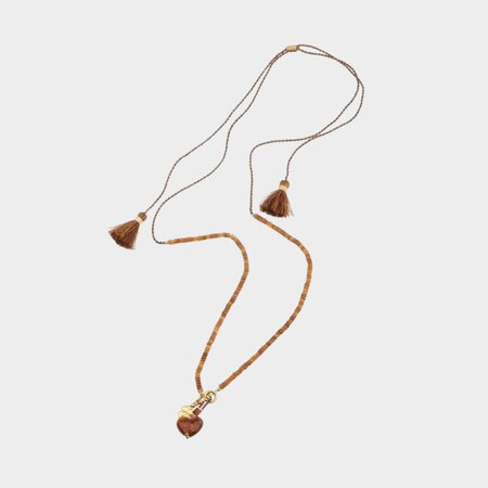 Ketting kwast kraal bruin
