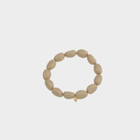 Armband kraal grijs