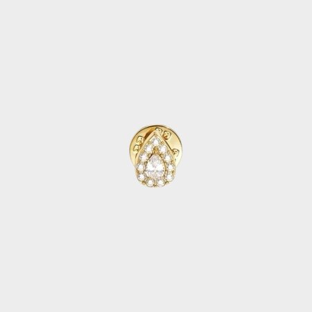Pin druppel crystal wit