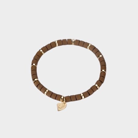 Armband mat bruin