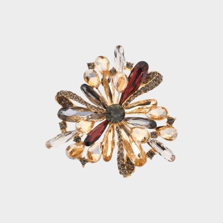 Broche bloem crystal