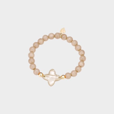 Armband klaver resin zand