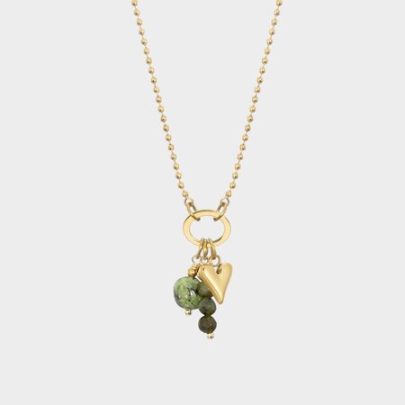 Ketting trio hart groen