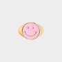 Ring smiley roze