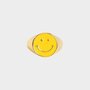 Ring smiley geel