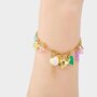 Armband staal bedel spring