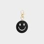 Sleutelhanger smiley zwart