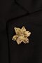 Broche bloem goud