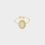 Ring ovaal wit