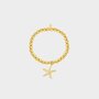 Armband bol staal zeester