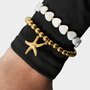 Armband bol staal zeester