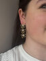 Oorbellen trio bloem multi