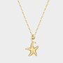 Ketting staal zeester schelp