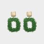Oorbellen candy square groen