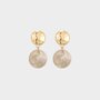 Oorbellen resin rond zand