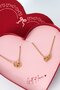 Armband set staal hart