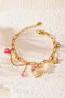Armband bedel lente roze