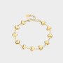 Armband staal hartjes