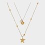 Ketting dubbel staal strand