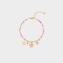Armband fuchsia strand