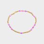 Armband staal schelp paars