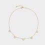 Ketting staal hartjes schelp