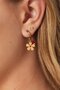 Oorbellen creool bloem rood