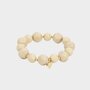 Armband resin kraal beige