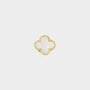 Broche klaver wit