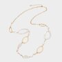 Ketting resin parel wit