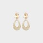 Oorbellen resin crystal zand