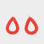 Oorbellen candy druppel rood