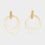 Oorbellen goud hoops staal