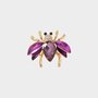 Broche kever fuchsia