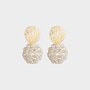 Oorbellen candy bol beige