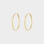 Oorbellen ring goud staal