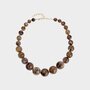 Ketting kraal bol bruin