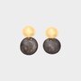 Oorbellen duo rond zwart