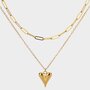 Ketting dubbel hart