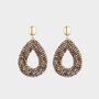 Oorbellen drop candy taupe