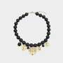 Ketting bol bedels zwart