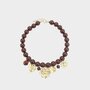 Ketting bol bedels bruin