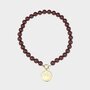 Ketting smiley slot bruin