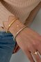 Armband trio hart staal